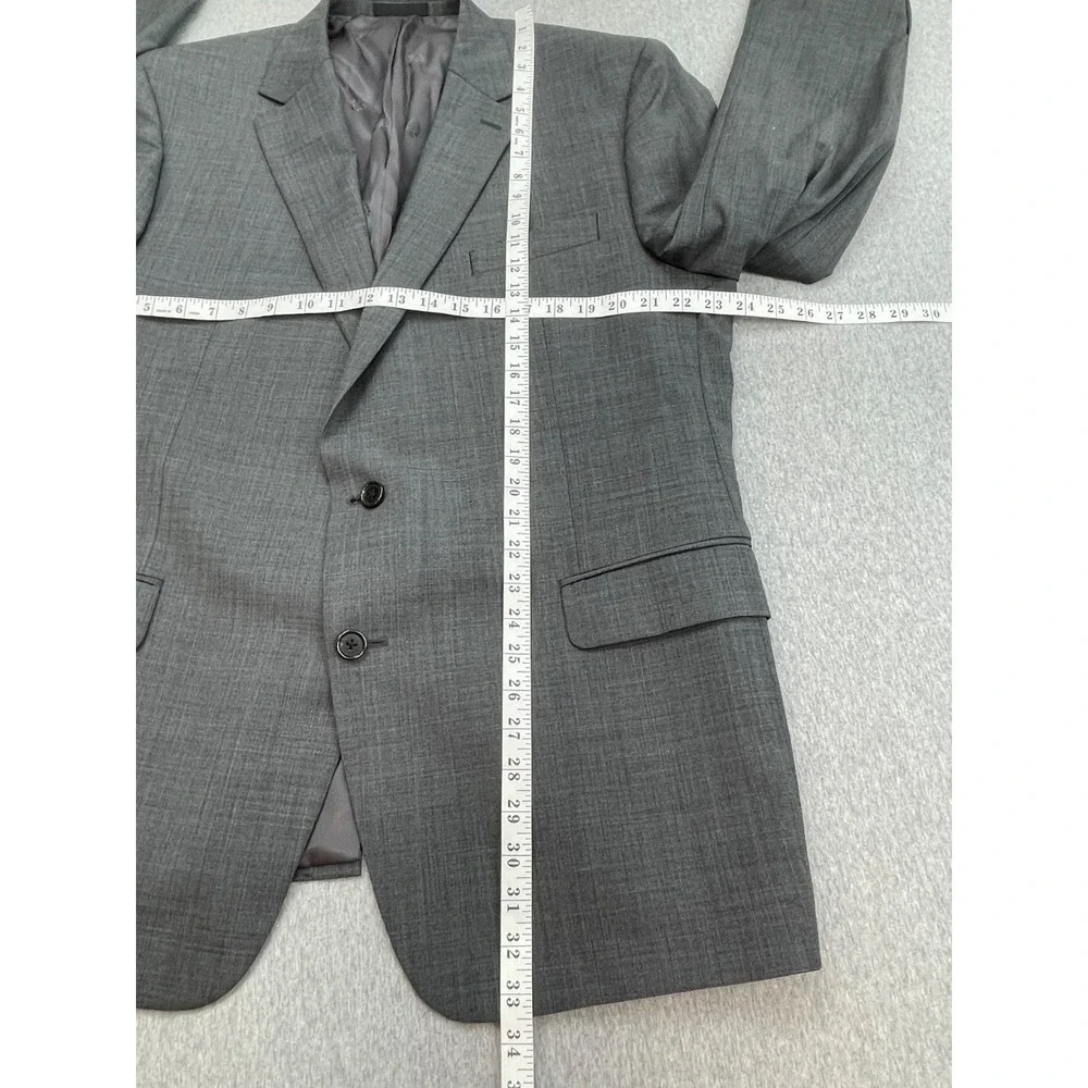 Lauren Ralph Lauren Suit Mens 46L Hopsack Wool Blend Pants 38x29 - 2 Pcs